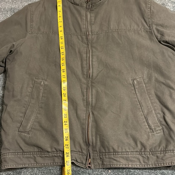 ROTHCO Military Green Quilted Outdoor Zip Front Utility Jacket Size L - Picture 3 of 4